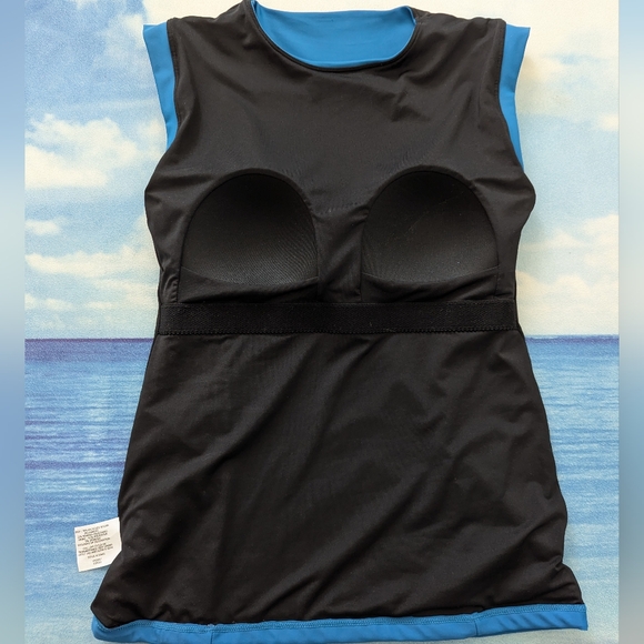 💙 Coolibar Kaylana Tank Top UPF 50+, Size Small in blue 💙 - Picture 7 of 12